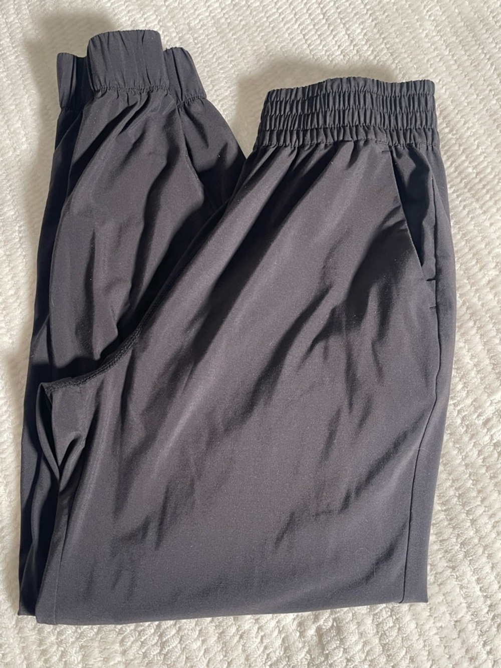 Vuori Black Lightweight Elastic-Waist Joggers
